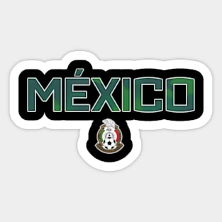 Mexican National Football Team Mexico Camo Text Crest Sticker